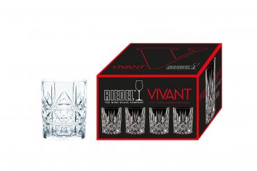 Set of 4 Glasses Riedel Vivant Whisky Double Old Fashioned 0484/05