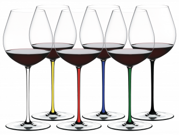 Set of 6 Glasses Riedel Fatto A Mano Gift Set Old World Pinot Noir 7900/07