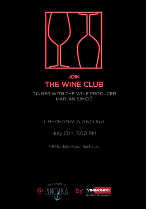 Join The Wine Club - Dinner with the producer Marjan Simcic